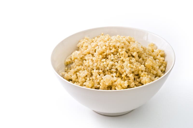 Cooked quinoa stock image