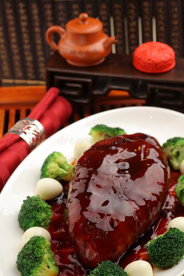 Cooked Sea cucumber stock image. Image of catering, lettuce 21678691