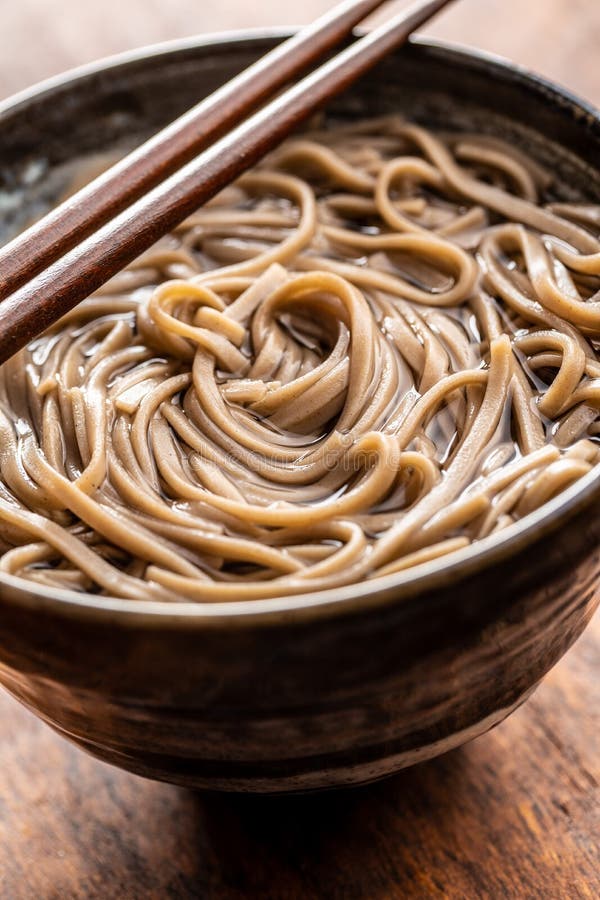Cooked Soba Noodles. Traditional Asian Pasta Stock Photo Image of