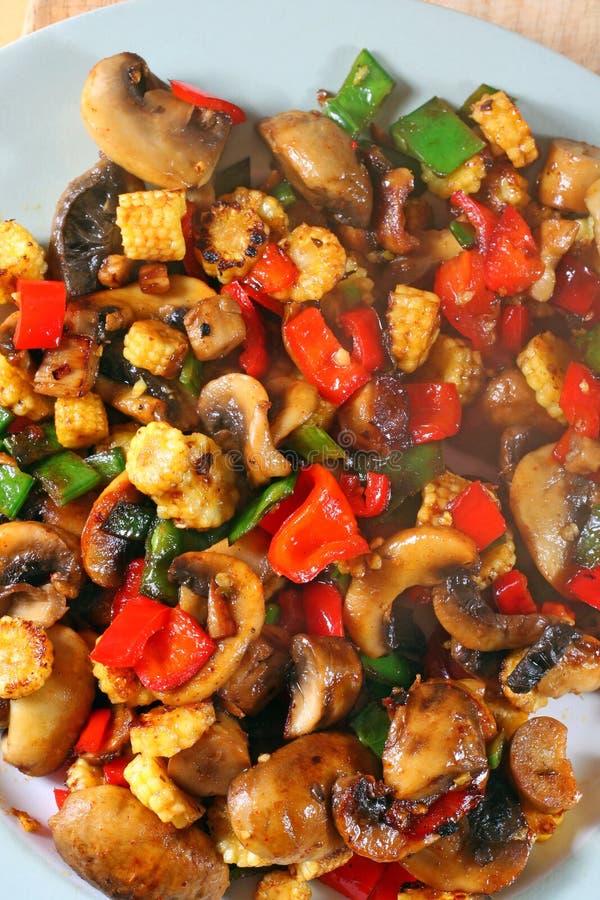 Download Cooked Stir Fry Vegetables-Healthy Concept. Stock Image - Image of mange, vegetables: 23119899