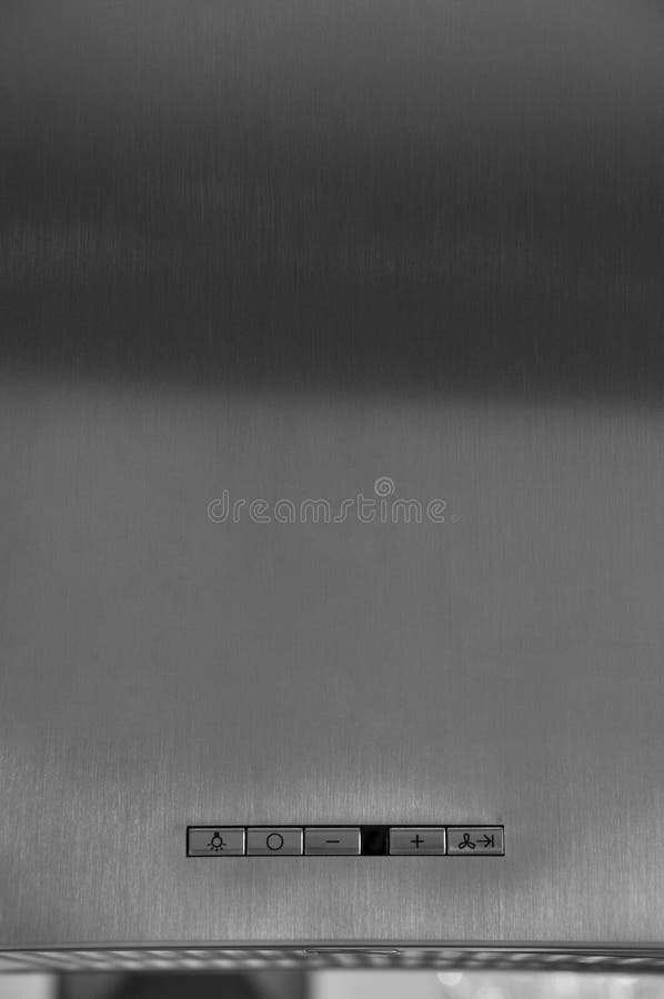 Cooker hood control panel stock image. Image of minus 68936087
