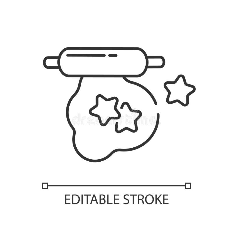 Free Cookie Cutter Linear Icon Royalty Free Stock Image - 201806796