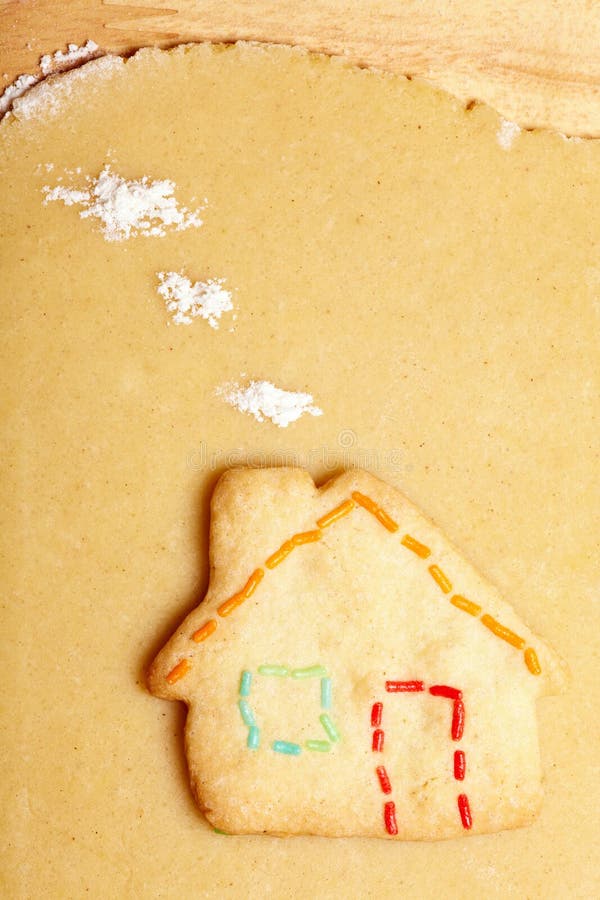 Cookie in shape of house royalty free stock images Cookie in shape of house royalty free stock images