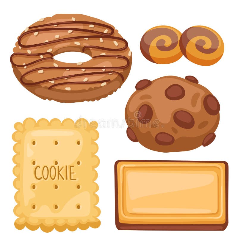 Cookie vector cakes top view sweet homemade breakfast bake food biscuit bakery cookie pastry illustration. royalty free illustration Cookie vector cakes top view sweet homemade breakfast bake food biscuit bakery cookie pastry illustration. royalty free illustration