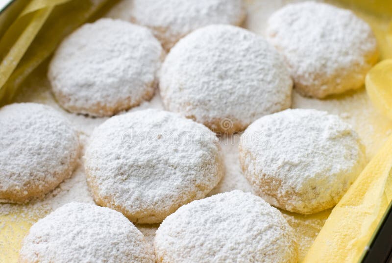 Cookies in a box royalty free stock images