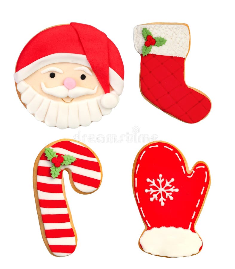 Cookies engraçadas para o Natal imagens de stock royalty free Cookies engraçadas para o Natal imagens de stock royalty free