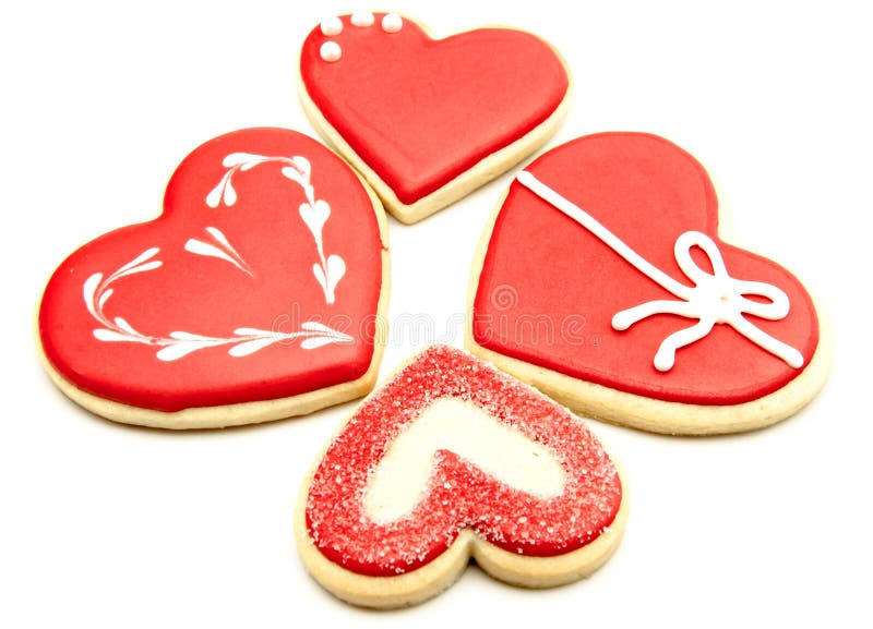 Cookies heart stock images