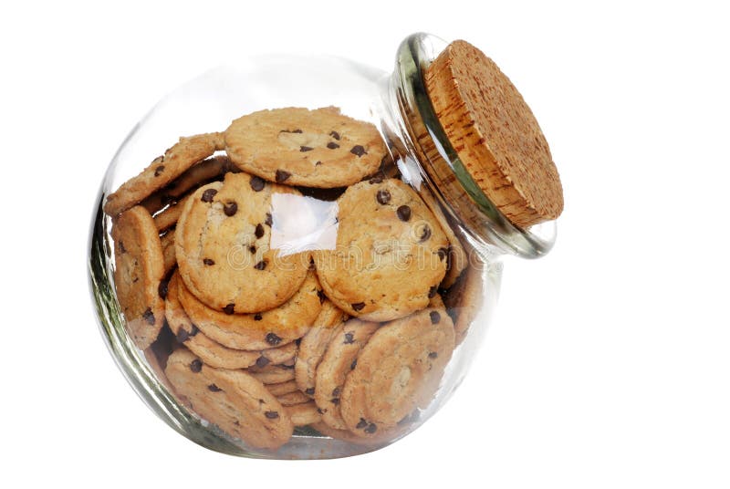 Cookies in a Jar with Cork Lid Stock Photo Image of flavor, crunchy