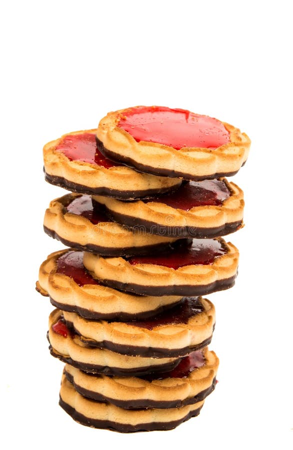 Cookies with Jelly Hearts.Valentine Day Concept Stock Photo Image of