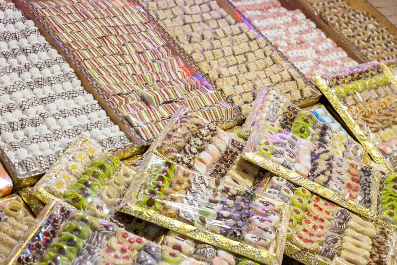 Cookies on a market in Morocco royalty free stock images Cookies on a market in Morocco royalty free stock images