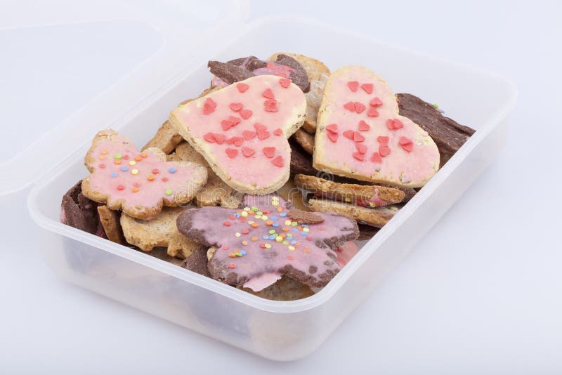 Cookies in a storage box