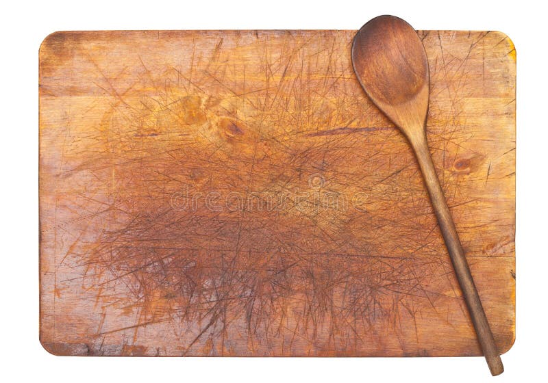 Cooking Background With Old Cutting Board, Top View Stock Photo, Picture  and Royalty Free Image. Image 52173194.