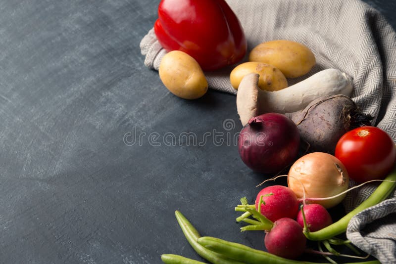 Seasonal Vegetable Cooking Background Stock Image Image of onion