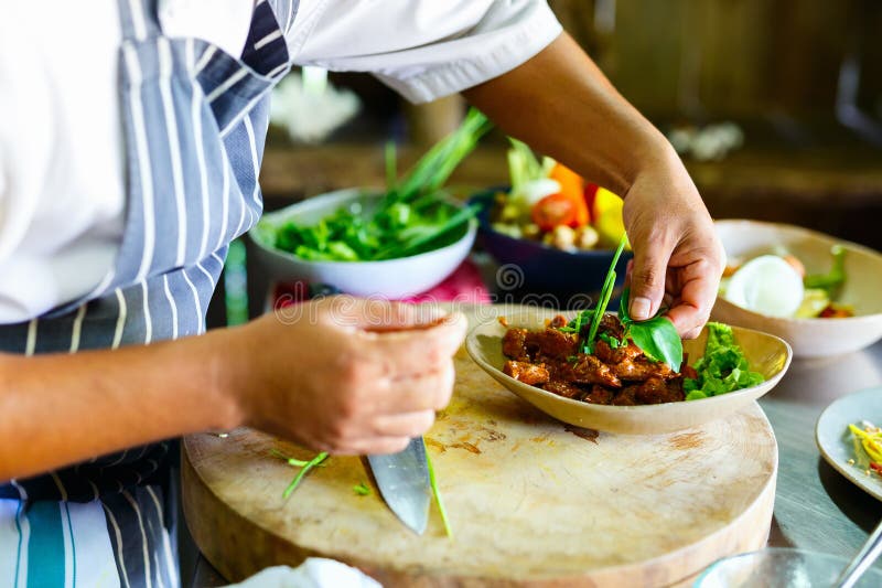 Cooking in a kitchen. stock photo. Image of kitchen, homelike - 28660076