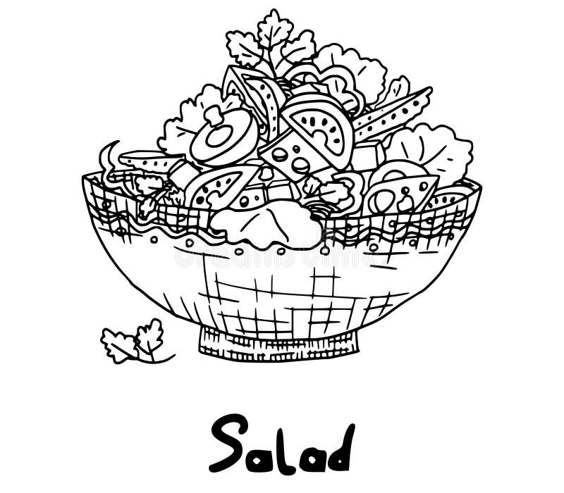 fruit salad clip art black and white