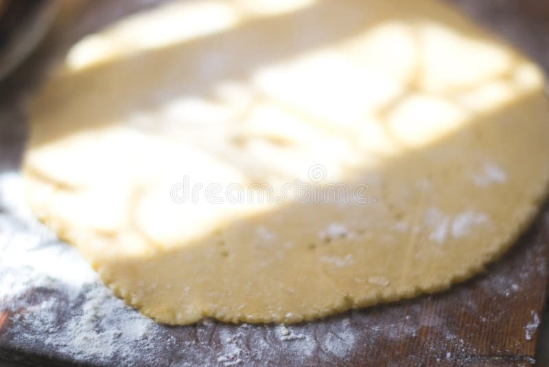 Cooking Dough for Baking in the Kitchen in the Sun. Stock Image Image of mixing, healthy 96989445