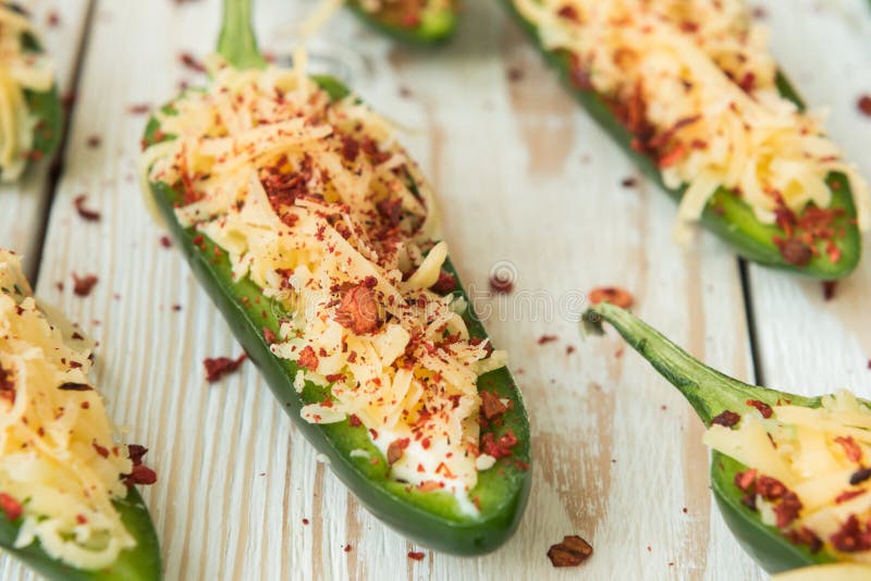 Cooking Fried Jalapeno Poppers with Cheese Stock Photo Image of
