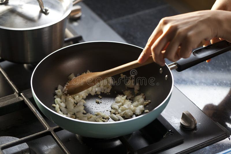 Cooking fried rice stock image. Image of handle, cook 59635939