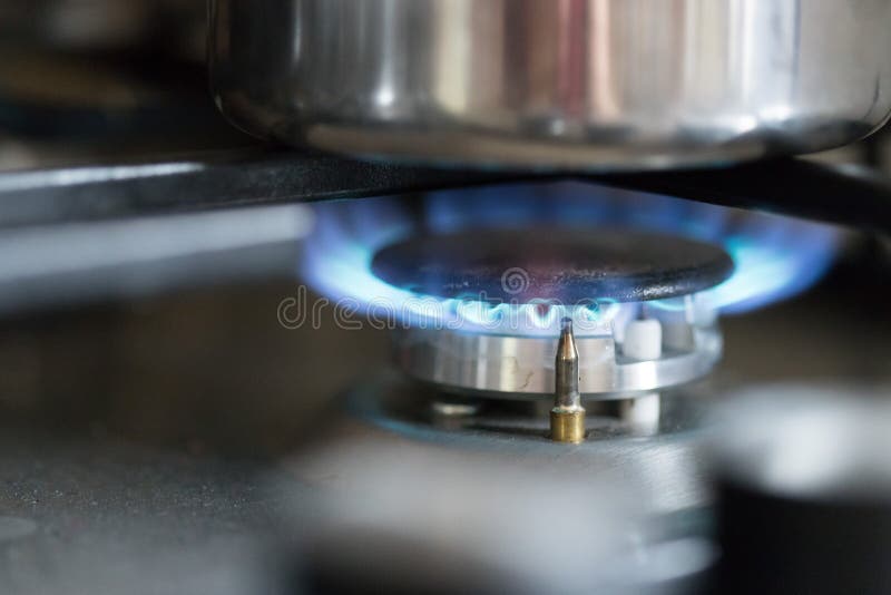 Cooking with Gas, Water Pot in Kitchen Stock Photo Image of aged