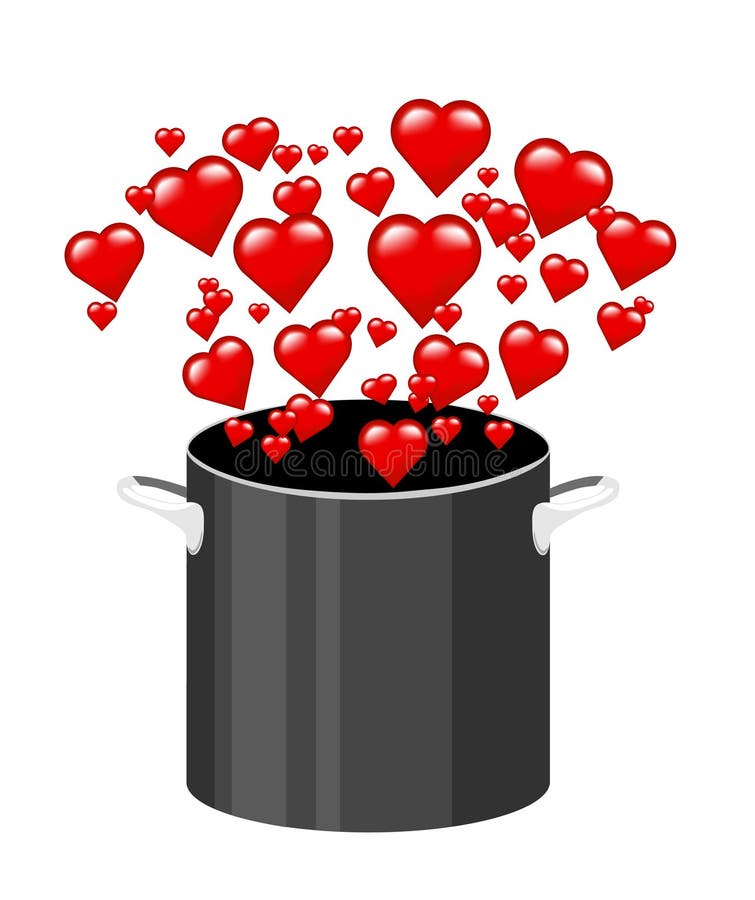 Cooking with Love stock illustration. Illustration of cook 11653491