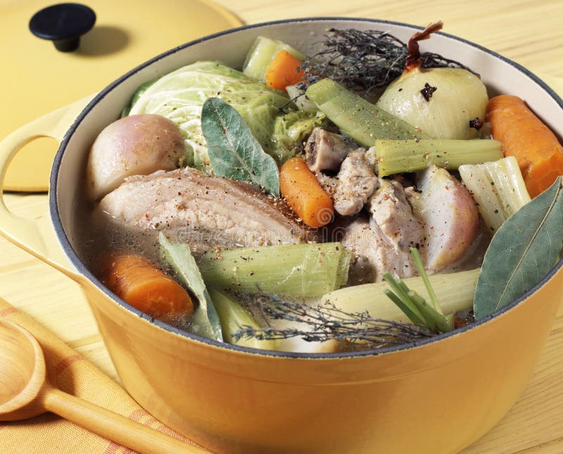 Cooking the Meat and Vegetables Together Stock Photo Image of meat