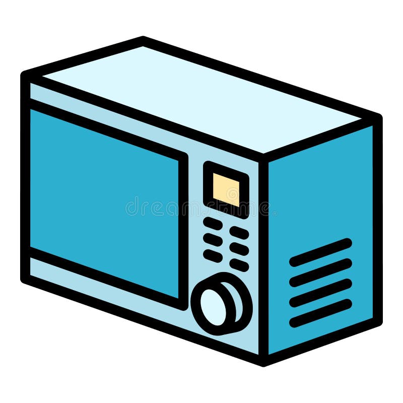 Cute Microwave Icon, Stock vector