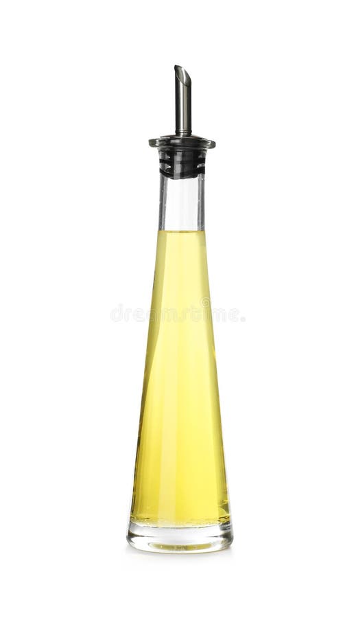Cooking Oil in Glass Bottle Isolated Stock Photo Image of ingredient