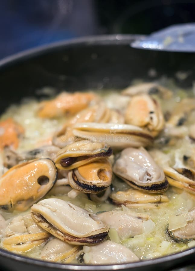 Cooking oysters stock image. Image of italy, home, shellfish 3976743