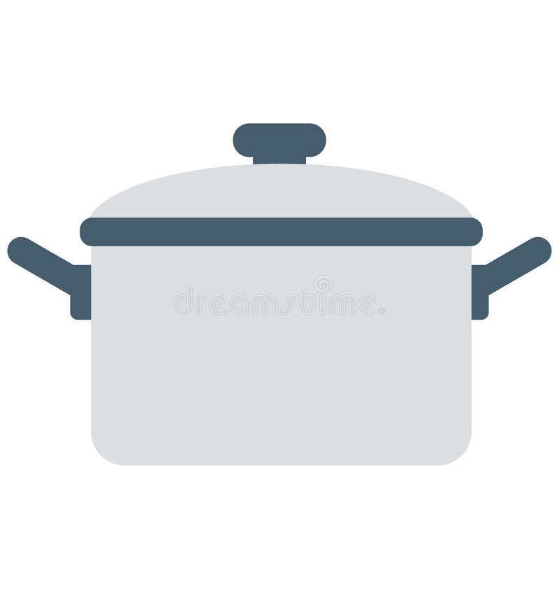 Cooking Pan Isolated Vector Icon editable stock illustration