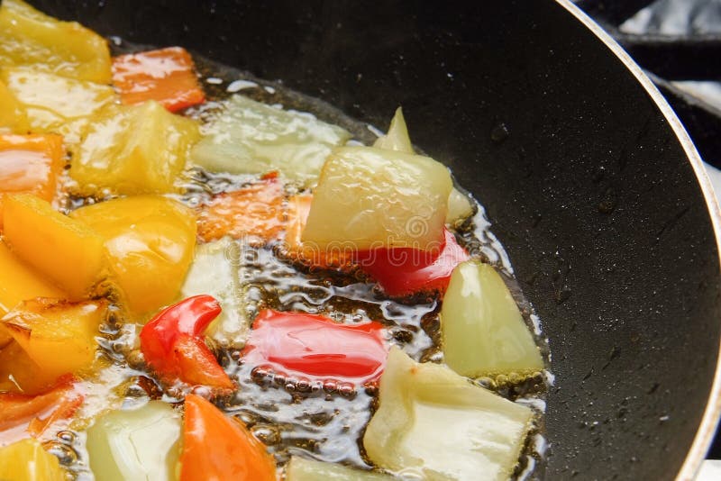 Cooking peppers