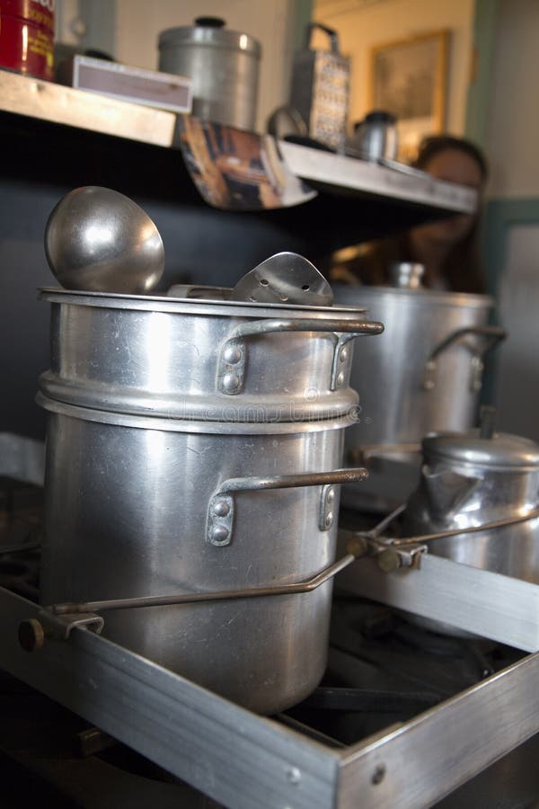 Cooking Pots stock photo. Image of broiler, galvanized 57690348