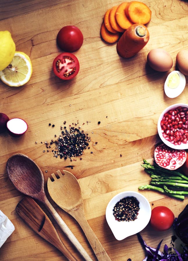 Cooking Preparation Culinary Ingredient Kitchen Concept Stock Photo