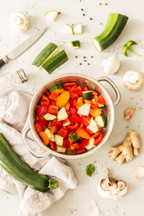 Cooking - vegetable vegetarian stew thick soup