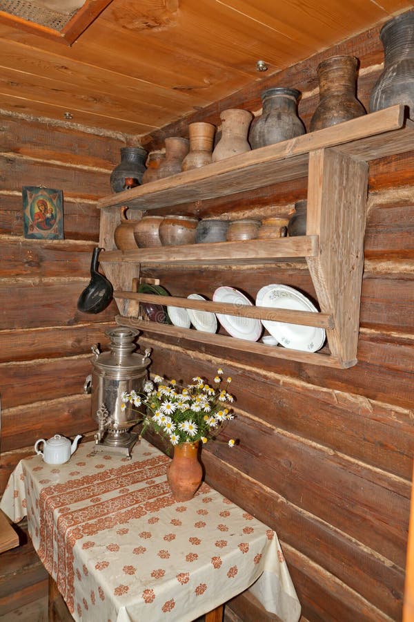 Cookware in Russian house