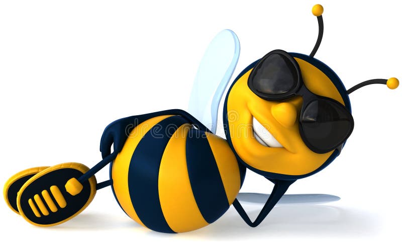 Cool Bee stock illustration