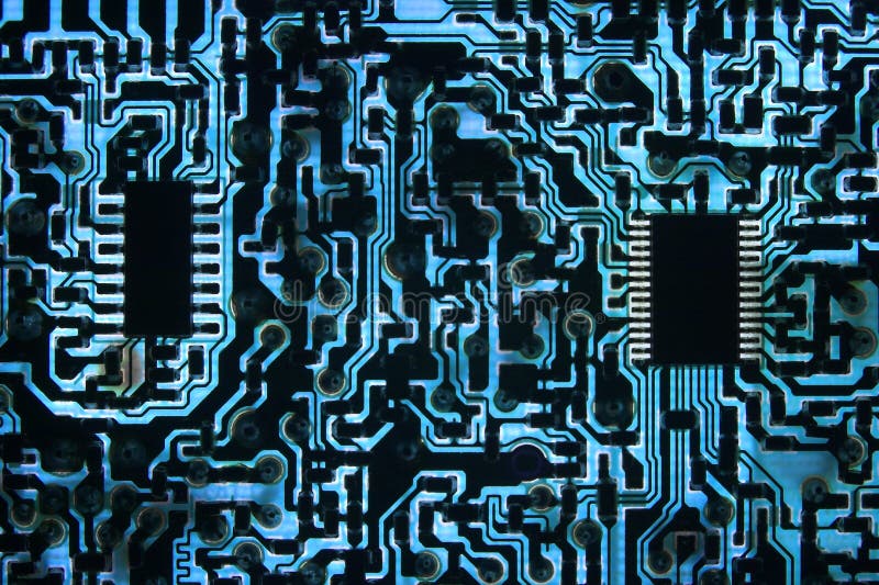 Cool Blue Information Highway stock images