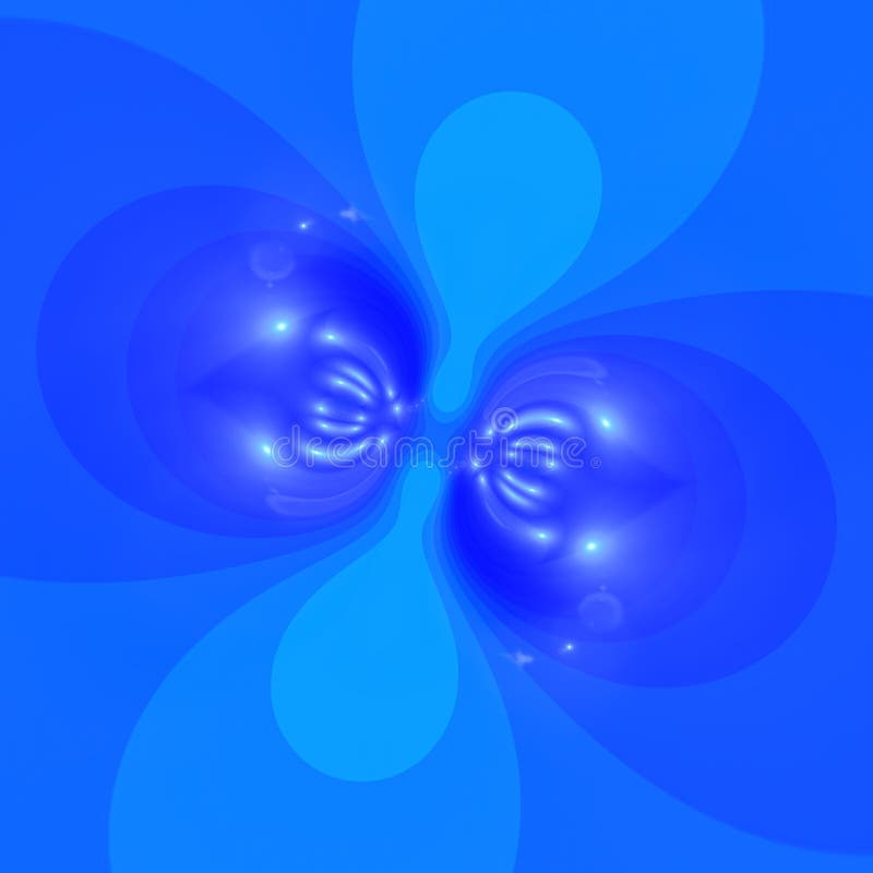 Cool Blue Light Abstract Blurs Background royalty free illustration