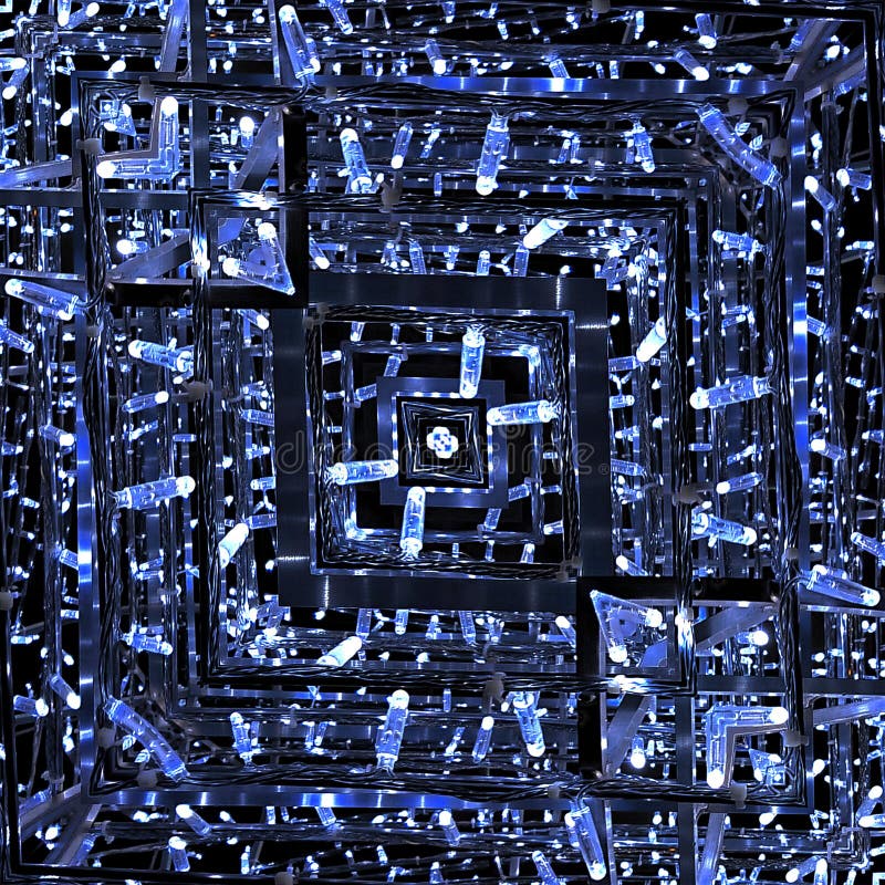 Cool Blue Lights Shades Abstract Background stock image