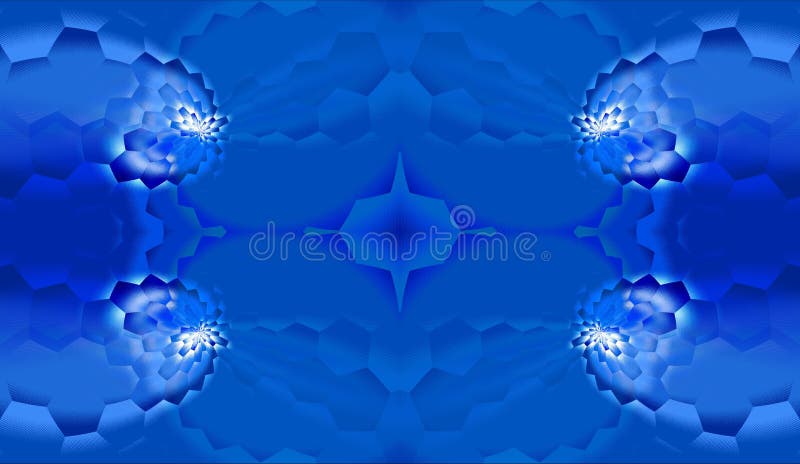 Cool Blue Space Lights Abstract Backgrounds royalty free illustration