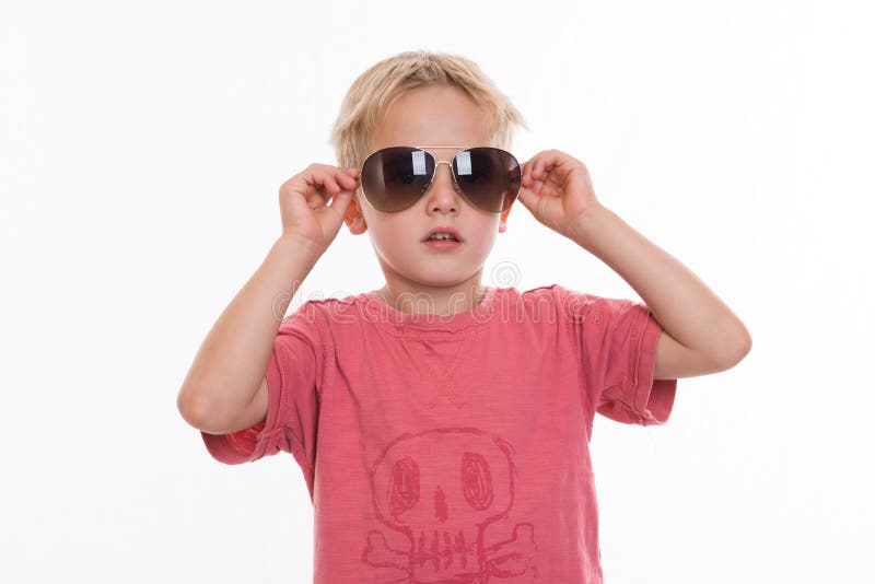 Cool boy with sunglasses stock image. Image of friendly 59224689