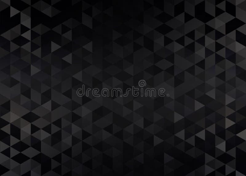 Black brilliant abstract pattern. Dark triangle crystals shimmer background. vector illustration Black brilliant abstract pattern. Dark triangle crystals shimmer background. vector illustration