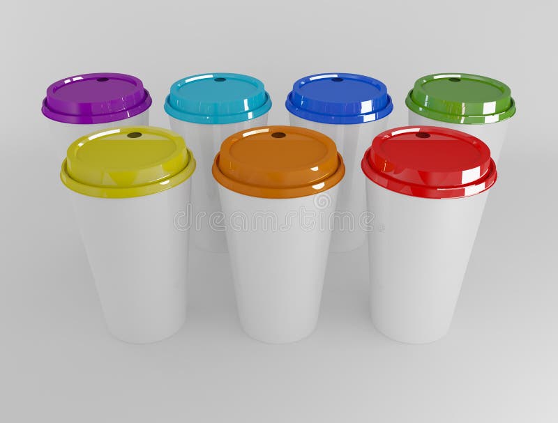 Cool drink Cup colorful stock illustration. Illustration of vertical