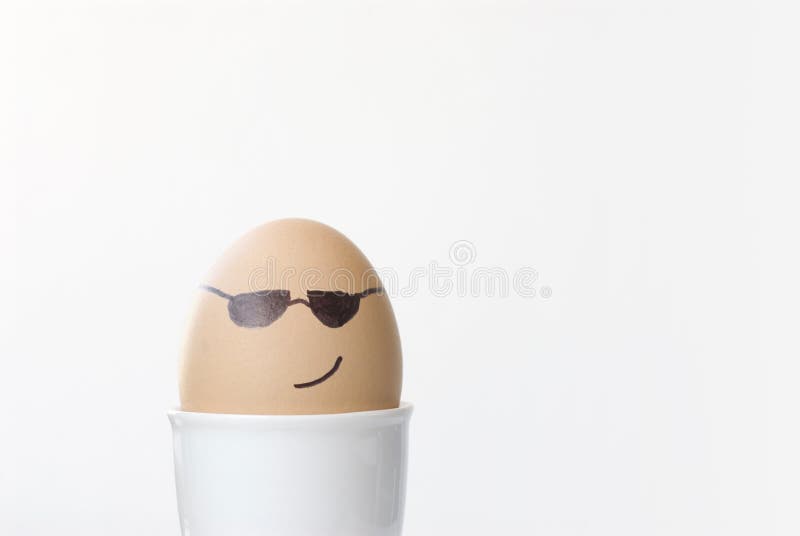 Man face egg