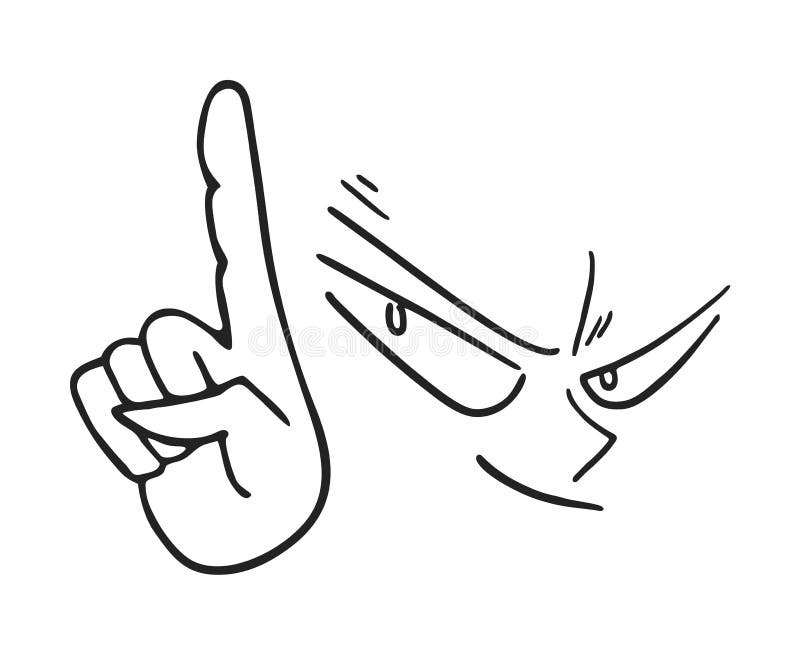 Cool face illustration stock illustration