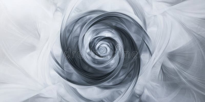 A cool grey background with soft gradients and concentric circles creating a hypnotic, flowing royalty free stock photography