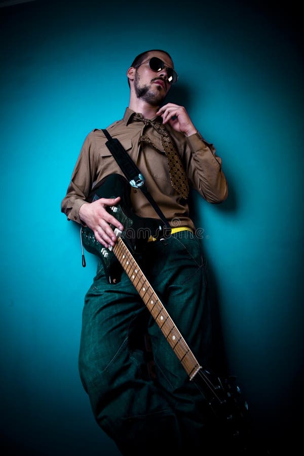Cool guitar player stock photo Cool guitar player stock photo