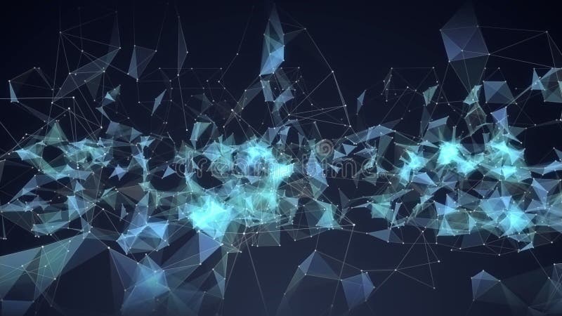 Cool Plexus Abstract Loop Animation royalty free illustration