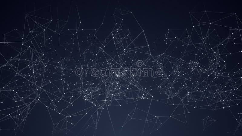 Cool Plexus Abstract Sky Lines Loop Animation royalty free illustration