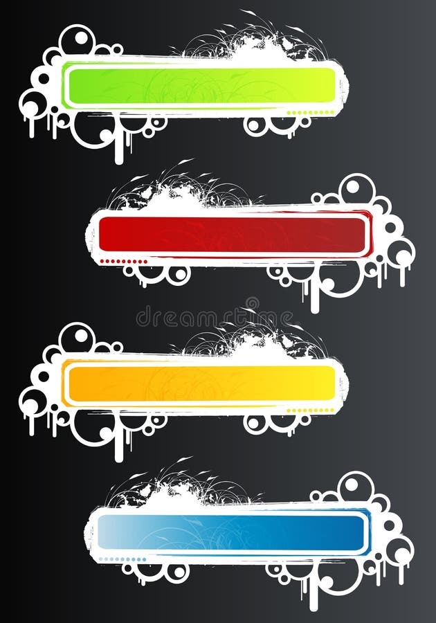 Cool retro grunge frames