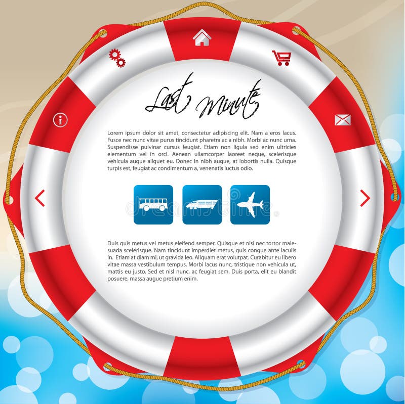 Cool summer website template design vector illustration